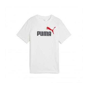 Kurzarm-T-Shirt für Kinder Puma ESS 2 COLOR No.1 Logo Tee B Weiß