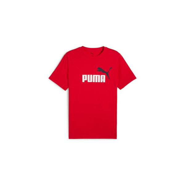 Herren Kurzarm-T-Shirt Puma ESS 2 COLOR No. 1 Logo Tee C/O 684708 11 Rot
