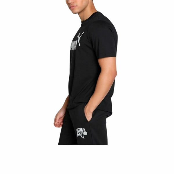 Herren Kurzarm-T-Shirt Puma Graphics Schwarz