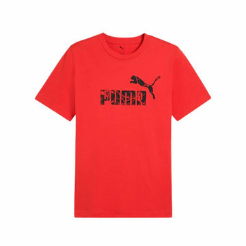 Herren Kurzarm-T-Shirt Puma Graphics Rot