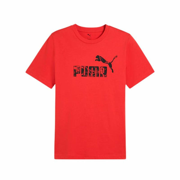 Herren Kurzarm-T-Shirt Puma Graphics Rot