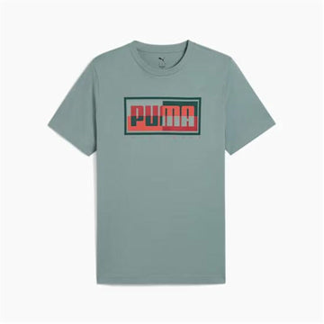 Herren Kurzarm-T-Shirt Puma Graphics Blau grün