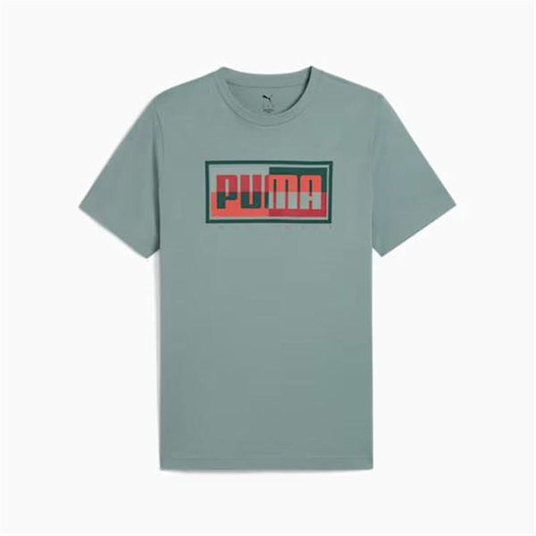 Herren Kurzarm-T-Shirt Puma Graphics Blau grün