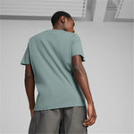 Herren Kurzarm-T-Shirt Puma Graphics Blau grün