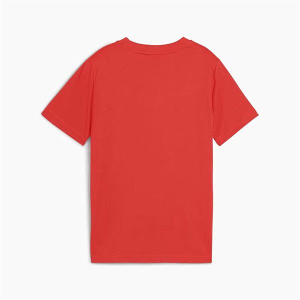 Kurzarm-T-Shirt für Kinder Puma Essentials Logo Lab B Rot