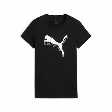 Damen Kurzarm-T-Shirt Puma Essentials Metallic Schwarz