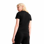 Damen Kurzarm-T-Shirt Puma Essentials Metallic Schwarz