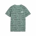 Kurzarm-T-Shirt für Kinder Puma Puma Mid90S Aop Tee B Blau grün