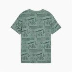 Kurzarm-T-Shirt für Kinder Puma Puma Mid90S Aop Tee B Blau grün