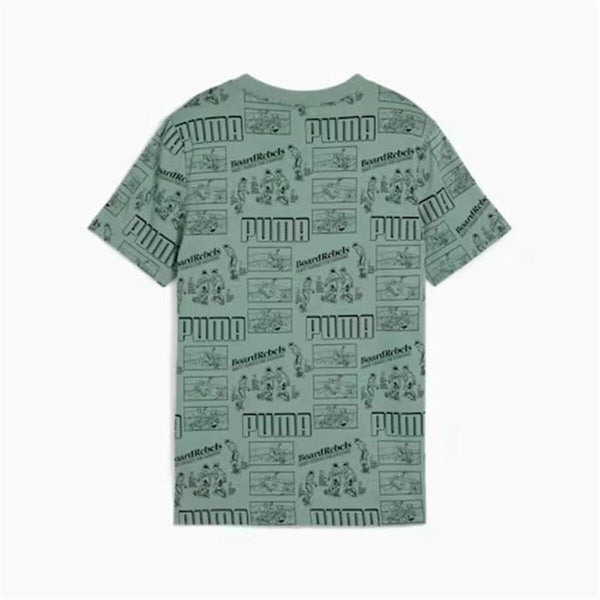 Kurzarm-T-Shirt für Kinder Puma Puma Mid90S Aop Tee B Blau grün