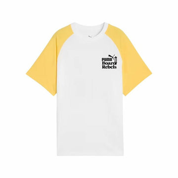 Kurzarm-T-Shirt für Kinder Puma Mid90S Graphic Tee I Weiß Gold