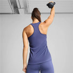 Damen Kurzarm-T-Shirt Puma W Tad Essentialsential Race Blau (XS)