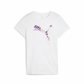 Damen Kurzarm-T-Shirt Puma Graphics Floral Weiß (M)
