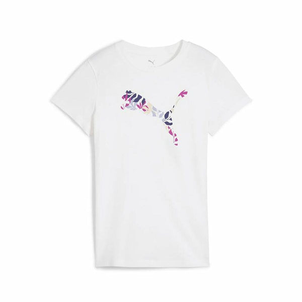 Damen Kurzarm-T-Shirt Puma Graphics Floral Weiß (M)