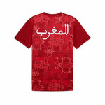 Kurzärmiges Fußball T-Shirt für Männer Puma Marruecos Prematch Ss Rot