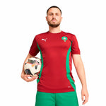 Kurzärmiges Fußball T-Shirt für Männer Puma Marruecos Prematch Ss Rot