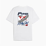 Herren Kurzarm-T-Shirt Puma Graphics Moto Flag Weiß