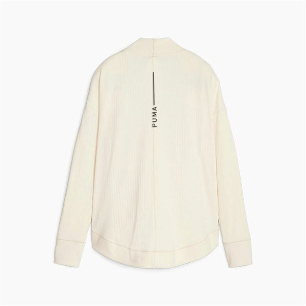 Sportjacke für Frauen Puma Studio Unwind Long C Weiß