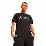 Herren Kurzarm-T-Shirt Puma Mapf1 Ess Logo Schwarz