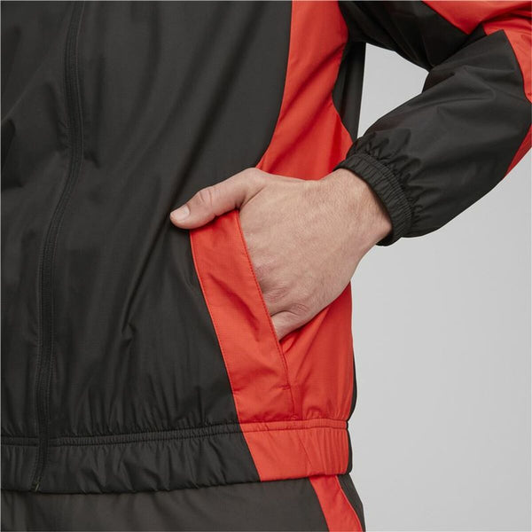 Sportjackefür Herren Puma Ac Milan Prematch Schwarz Rot