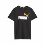 Kurzarm-T-Shirt für Kinder Puma Ess+ 2 Col Logo Schwarz