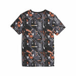 Kurzarm-T-Shirt für Kinder Puma Ess+ Futureverse Aop Schwarz