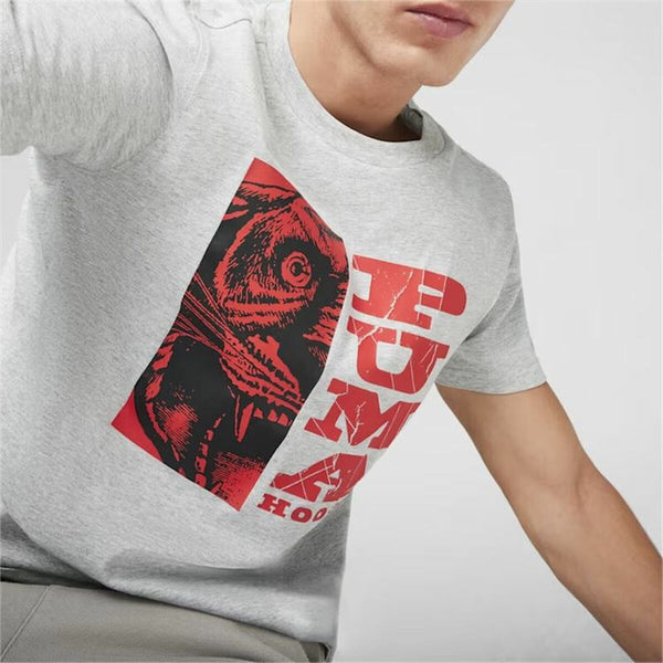 Herren Kurzarm-T-Shirt Puma The Hooper 3 Hellgrau