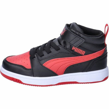 Kinder Sportschuhe Puma Rebound V6 Mid Schwarz Rot