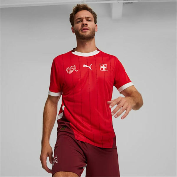 Kurzärmiges Fußball T-Shirt für Männer Puma Suiza 2024 (S)