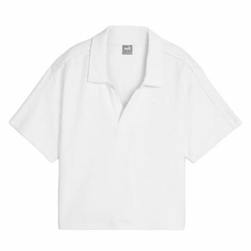 Damen Kurzarm-Poloshirt Puma HER Weiß Bunt