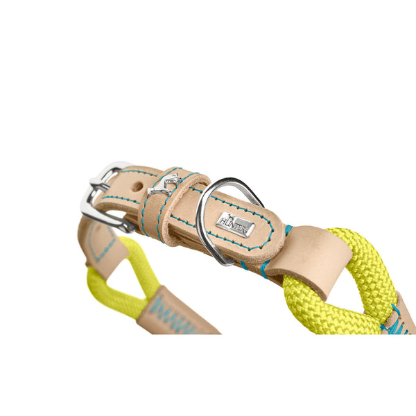 Hundehalsband Hunter Malia Neongrün L 50-59 cm
