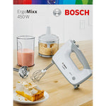 Multifunktions Handmixer mit Zubehör BOSCH MFQ36480 Weiß Grau 450 W