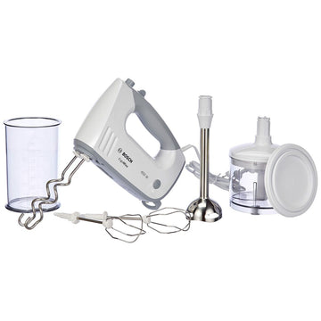 Multifunktions Handmixer mit Zubehör BOSCH MFQ36480 Weiß Grau 450 W