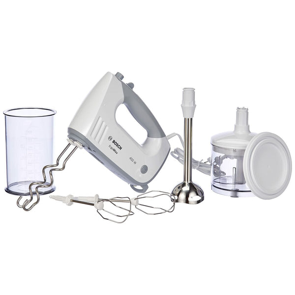 Multifunktions Handmixer mit Zubehör BOSCH MFQ36480 Weiß Grau 450 W