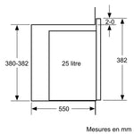 Mikrowelle BOSCH Schwarz 900 W 25 L