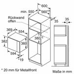 Mikrowelle mit Grill BOSCH BEL554MS0 Weiß 900 W 25 L (Restauriert B)