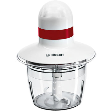 Zerkleinerer BOSCH MMRP1000 Weiß Rot Edelstahl 400 W 800 ml 19,5 x 2,5 x 19,5 cm