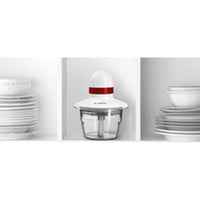 Zerkleinerer BOSCH MMRP1000 Weiß Rot Edelstahl 400 W 800 ml 19,5 x 2,5 x 19,5 cm