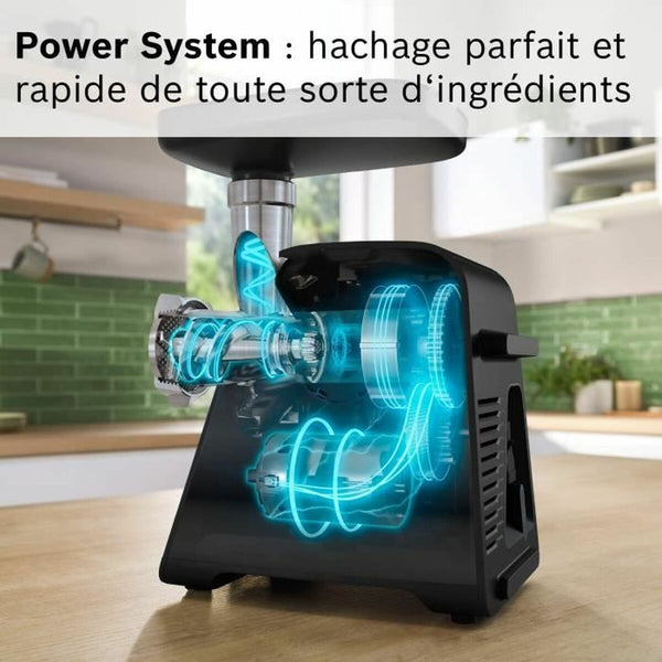 Zerkleinerer BOSCH Serie 6 MFWS640B Schwarz Edelstahl Kunststoff 500 W 350 ml 1,3 Kg/min