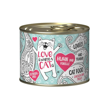 Katzenfutter LOVE IS WHERE A CAT IS 2191740 Huhn 200 g