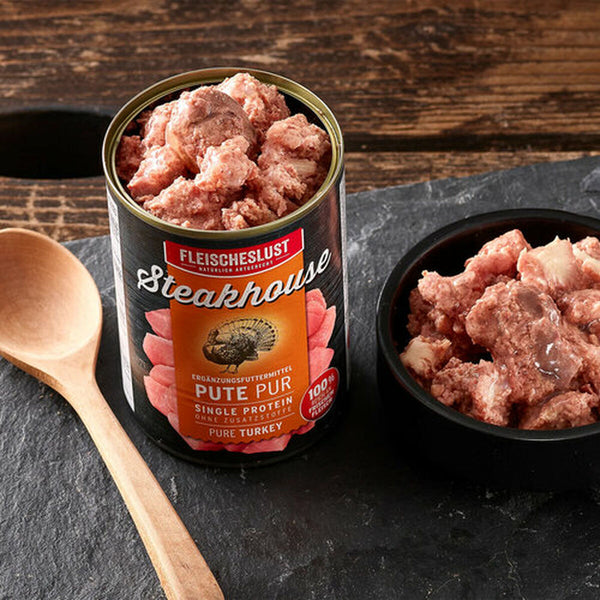 Nassfutter Fleischeslust Pure 400 gr Truthahn