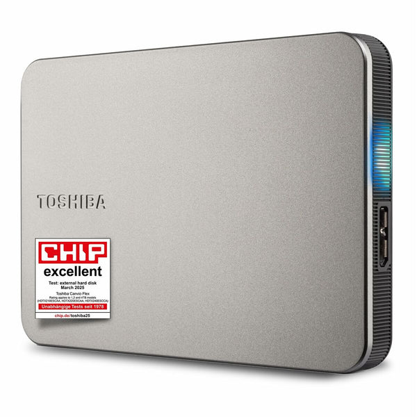 Externe Festplatte Toshiba HDTX210ESCAA 1 TB HDD Silberfarben Plattenspeicher
