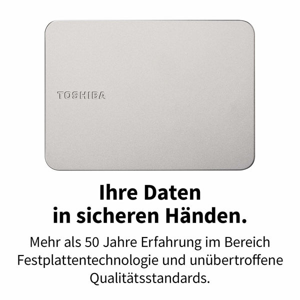 Externe Festplatte Toshiba HDTX210ESCAA 1 TB HDD Silberfarben Plattenspeicher