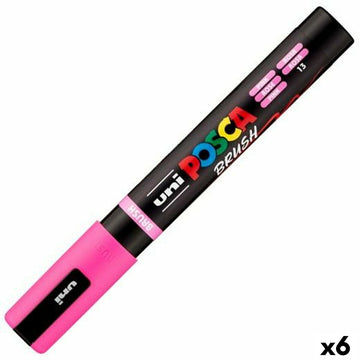 Marker BRUSH POSCA PC-5BR Rosa (6 Stück)