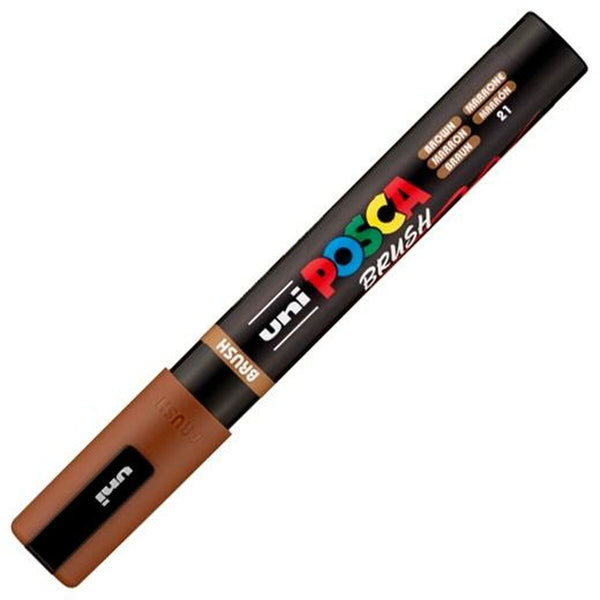 Marker BRUSH POSCA PC-5BR Braun (6 Stück)