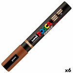 Marker BRUSH POSCA PC-5BR Braun (6 Stück)