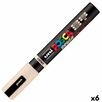 Marker BRUSH POSCA PC-5BR Beige (6 Stück)
