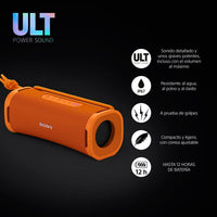 Tragbare Bluetooth-Lautsprecher Sony SRSULT10D Orange