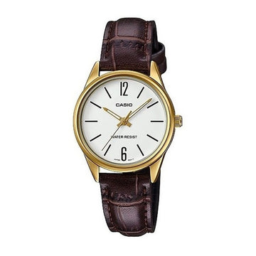 Damenuhr Casio 3H LADY LEATHER - WHITE (Ø 28 mm)