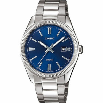 Herrenuhr Casio MTP-1302PD-2AVEF Edelstahl Analog Quarz Silberfarben